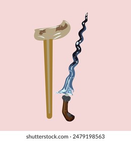 arma tradicional del Vector de la ilustración 
