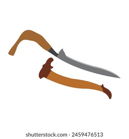 arma tradicional rencong icono Plantilla de diseño de Ilustración vectorial