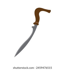 traditional weapon rencong icon vector illustration design template
