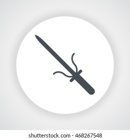 Traditional Weapons icon circle vector on  white background