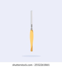 traditional wood lathe chisel, craft carving tool suitable for posters and web icons