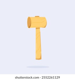  Traditional wooden hammer, craft carving tool suitable for posters and web icons