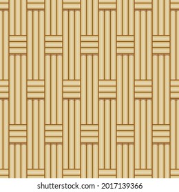 traditional woven bamboo seamless pattern vector template