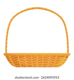 Traditional woven basket is ready for a trip to the farmers market