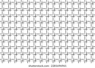Traditional of woven pattern. Design of spear black and white color. Design print for illustration, texture, textile, wallpaper, background. Set 9