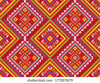 Traditional YAKAN Pattern from the Philippines