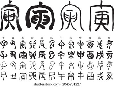 Traditional Zodiac Calligraphy Material Collection
Meaning of the character "Zodiac": 12 Chinese characters that have been used to represent the calendar and direction since ancient times