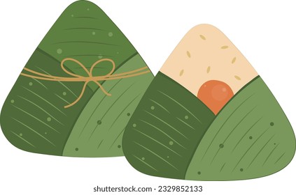 Traditional Zongzi Dumpling Food, Dragon Boat Festival Illustration Graphic Element