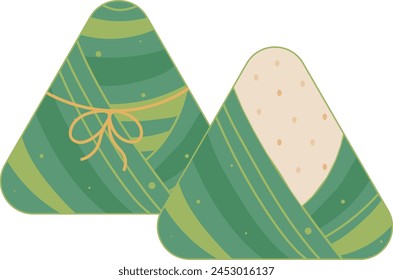 Traditional Zongzi Dumpling Food, Dragon Boat Festival Illustration Graphic Element