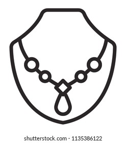 
A traditionally designed jewel to be worn around neck on special events 
