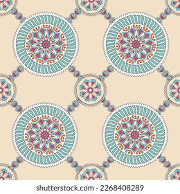 traditionell Paisley-Muster auf braunem Hintergrund