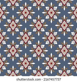 traditionally paisley pattern on grey background