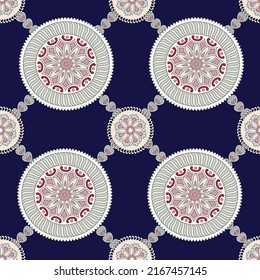 patrón paisley tradicional sobre fondo marino