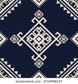 Traditionally Seamless pattern, geometric designed, ethnic, tribal, motif for textiles and clothing, fabrics, blankets, rugs, robes, decoration, illustration.