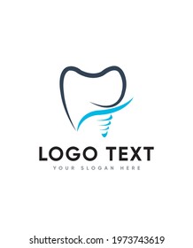 Traditions dental creative vector logo template