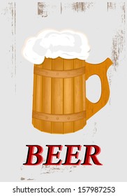 Traditions fresh cold Beer.Sticker.Vector