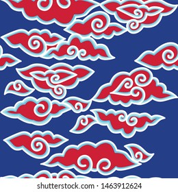 Traditonal Batik Ethnic is call "Megamendung" from West Java, Indonesia.