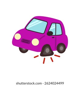 traffic accident. car crash on road