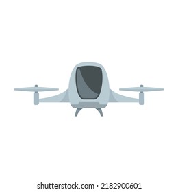 Icono de taxi de tráfico aéreo. Ilustración plana del icono del vector de tráfico aéreo aislado en fondo blanco