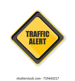 Traffic Alert Sign Illustration