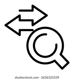 Icon-Element zur Verkehrsanalyse für Design