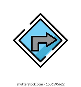 traffic arrow signal isolated icon vector illustration design