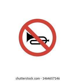 Traffic ban sign vector icon