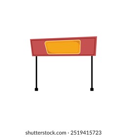 Traffic barrier icon. Flat illustration of traffic barrier icon for web design. billboard icon design graphic elements illustration billboard for various purposes