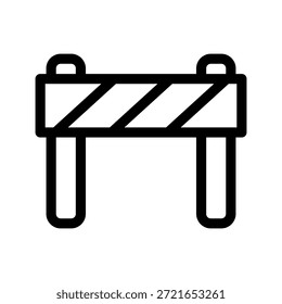 Ilustración de diseño de símbolo de Vector de icono de barrera de tráfico