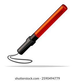 Traffic batton light vector isolated illustration
