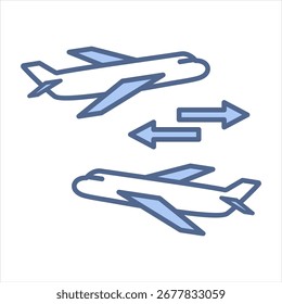 Traffic Blue Icon Vector Illustration