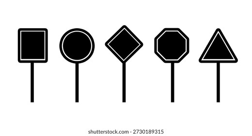 Traffic board icon isolated on white background.