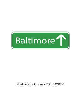 Traffic boards of baltimore city of usa