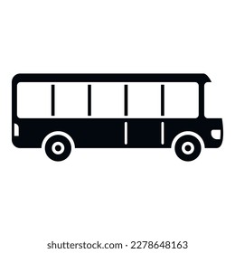 Traffic bus icon simple vector. Airport transfer. Terminal trip