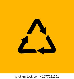 
vectores de advertencia de tráfico con rotondas o para señales de reciclado