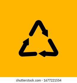 
traffic caution vectors with roundabouts or for recycling signs