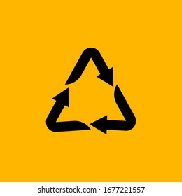 
vectores de advertencia de tráfico con rotondas o para señales de reciclado