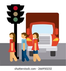 traffic concept design, vector illustration eps10 graphic 