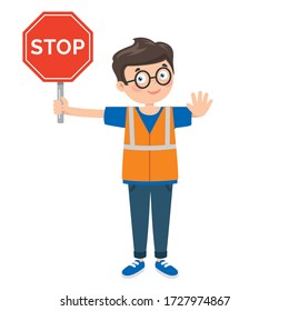 Traffic Concept With Funny Characters