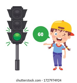 Traffic Concept With Funny Characters