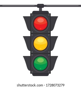 Traffic Concept With Lights And Equipments