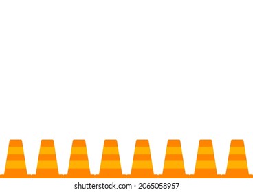 traffic cone background with yellow and orange color combination