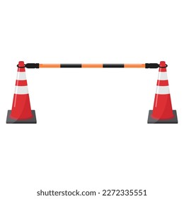 Traffic cone bar vector