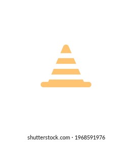 Traffic Cone Concept Icon Vector Design eps10