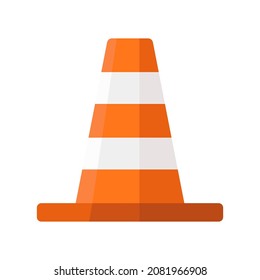 ilustración del vector de clipart plano de conos de tráfico
