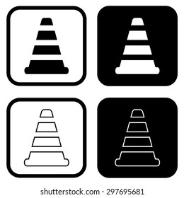 Traffic cone icon