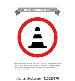 Traffic cone icon