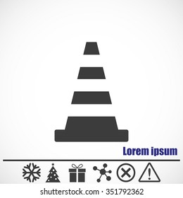 Traffic cone icon