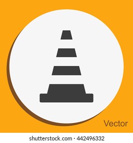 Traffic cone icon