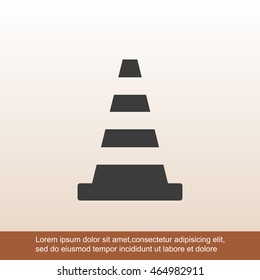 Traffic cone icon